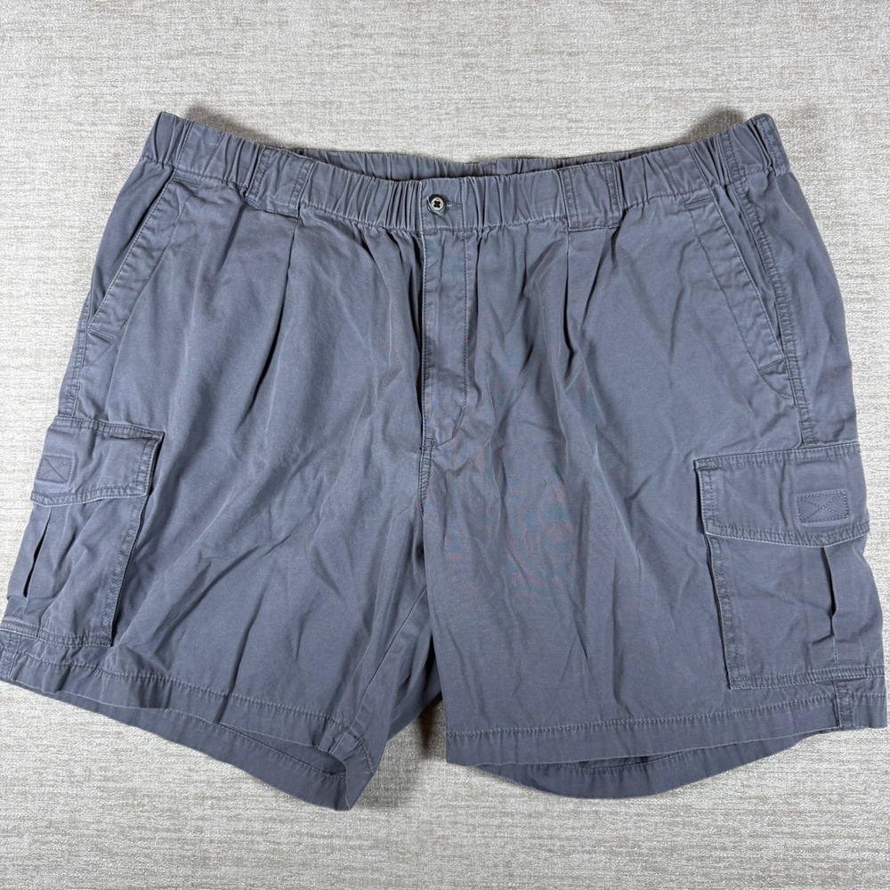 Tommy Bahama Cargo Shorts Mens 3XLB 42/8 Grey Relax Pleated Cotton